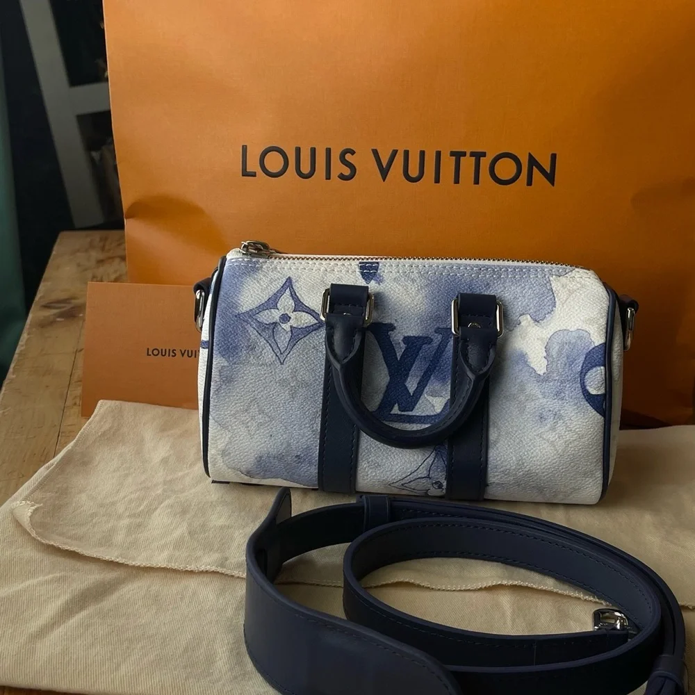 Louis Vuitton Blue and White Women's Bag‎